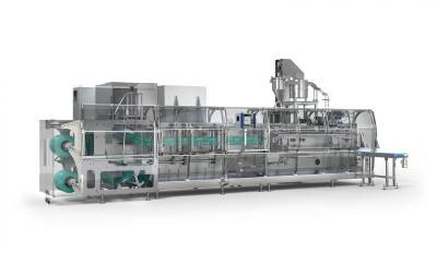 SUS304 levantam-se a máquina de embalagem do malote para o enchimento do molho do alimento