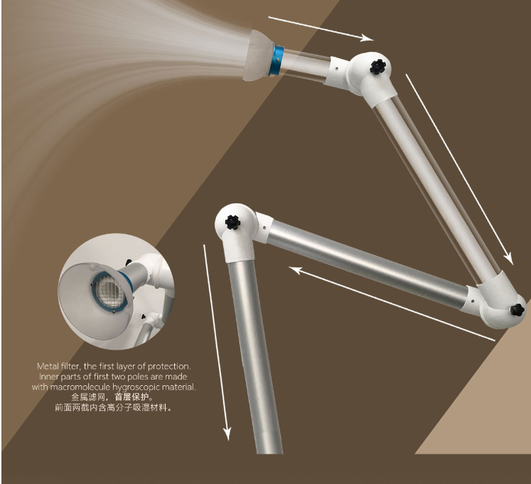 Dental Equipment Extraoral Dental Suction With Plasma Sterilization Low Noise