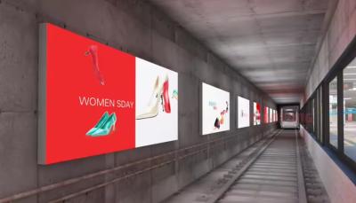 Modern Two Side Backlit SEG Trade Show Wall Displays LED Light Box for Display Exhibition Stand