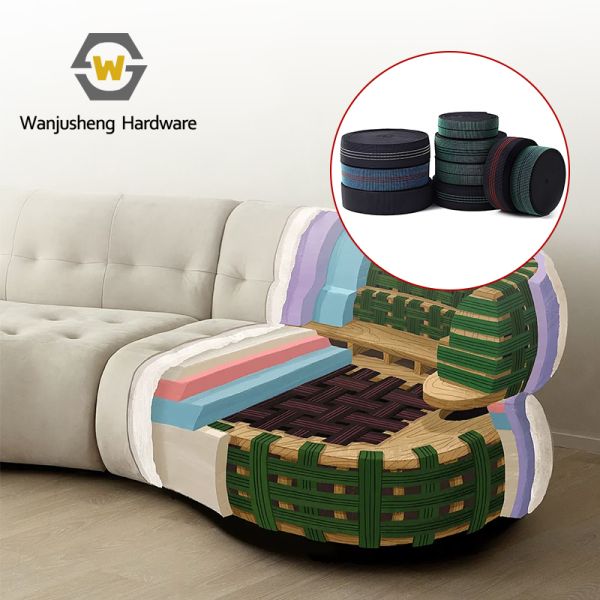 High-Quality Elastic Sofa Interior Decoration Webbing Trampoline Elastic Band Furniture Tape