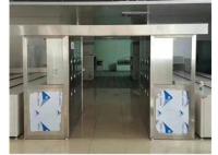 Low Noise Air Shower Clean Room Auto Double Sliding Door For Precise Instrument Industry