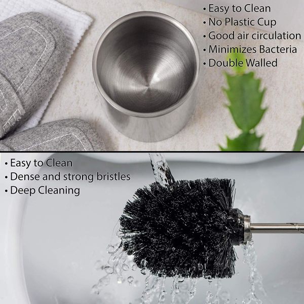 Stainless Steel 304 Toilet Brush And Holder Household bathroom toilet brush