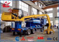 Tipo móvel do registador de aço misturado da prensa da sucata ou tipo Stainable compressor hidráulico do metal com o motor diesel de Cummins