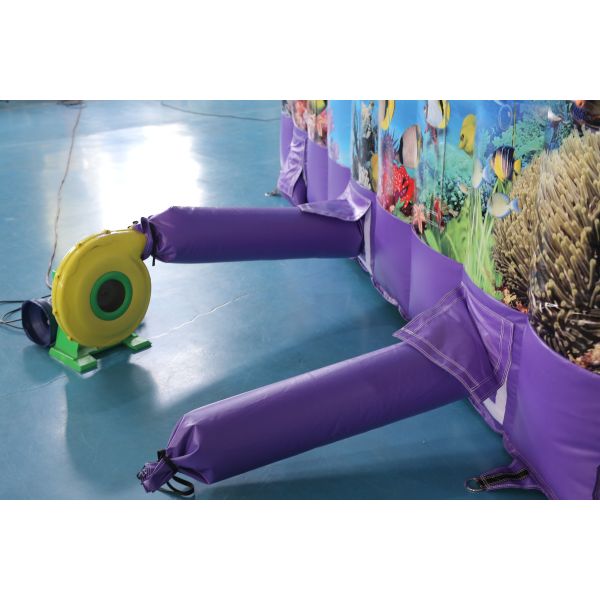 Slide sec gonflable imprimé sur mesure avec design de château gonflable pour les événements pour enfants