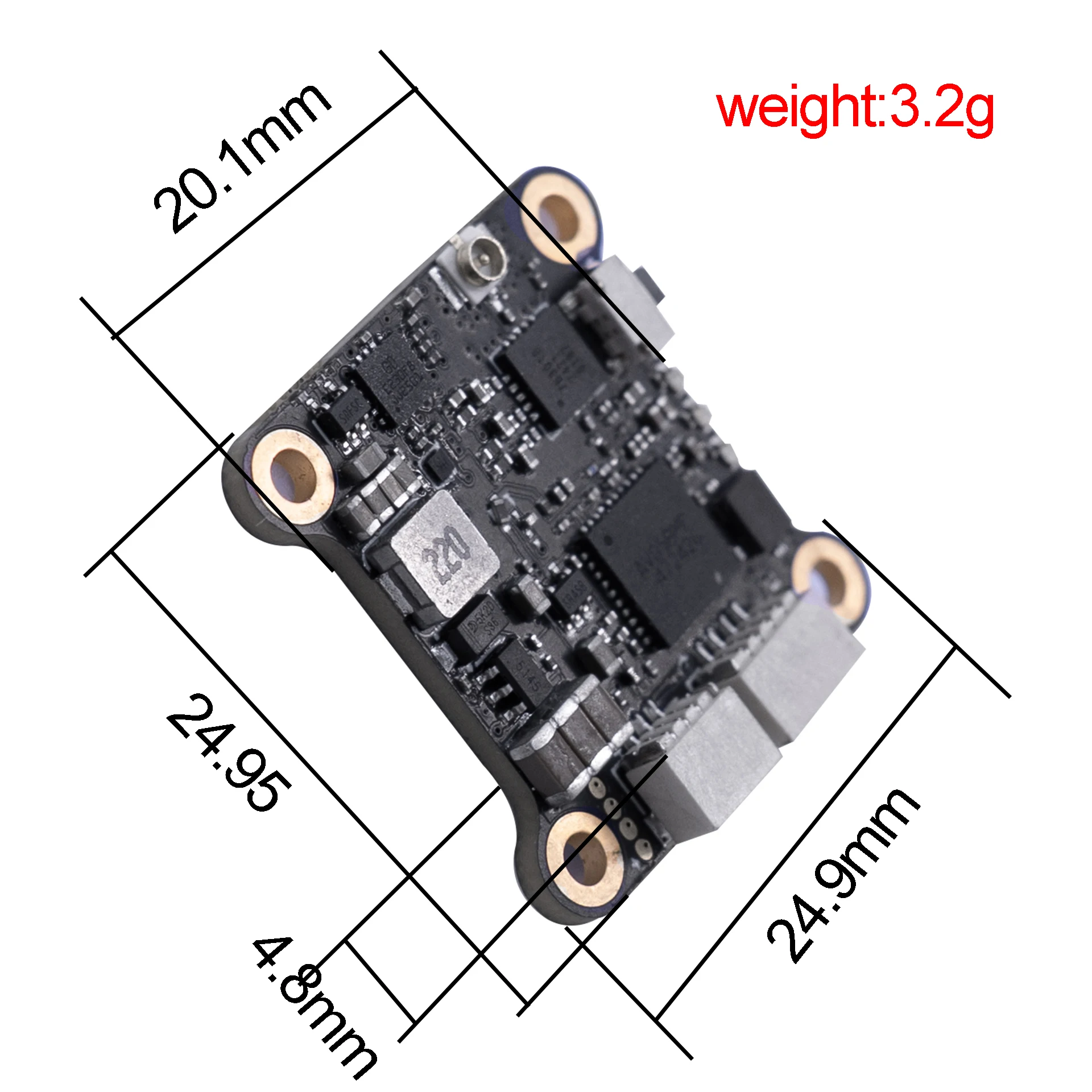Hpxgrc 5.8g 1w Fpv Vtx Stable  Clear, 64-Bit Long Range Video Transmitter with Easy Setup
