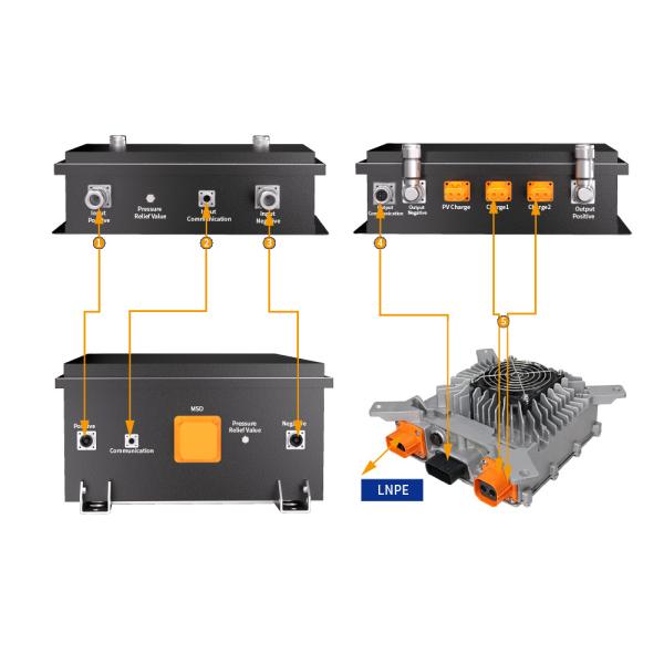 96V 460Ah Bateria do motor de bordo 48V 608AH Lifepo4 Bateria Pack