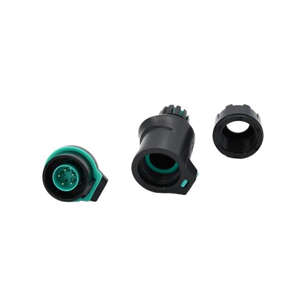 K16 cabo de Pin Waterproof Circular Connector 6.5mm do homem 5