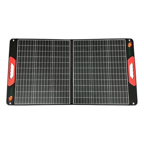 120 Watt Portable Folding Solar Panels with 22% Efficiency and 6A Output for Outdoor RV Solar Battery Charging