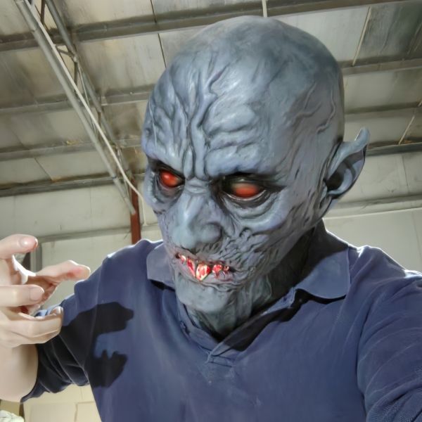 Realistic Scary Monster Latex Mask Horror Evil Demon Face Masks for Halloween Cosplay Party Creepy Ghost Costume Props