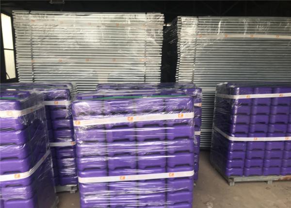 5 Year No color fading Temp Fence Base and Temporary Fence Panels 60mmx150mm diameter 3.80mm AS4687-2007 standard