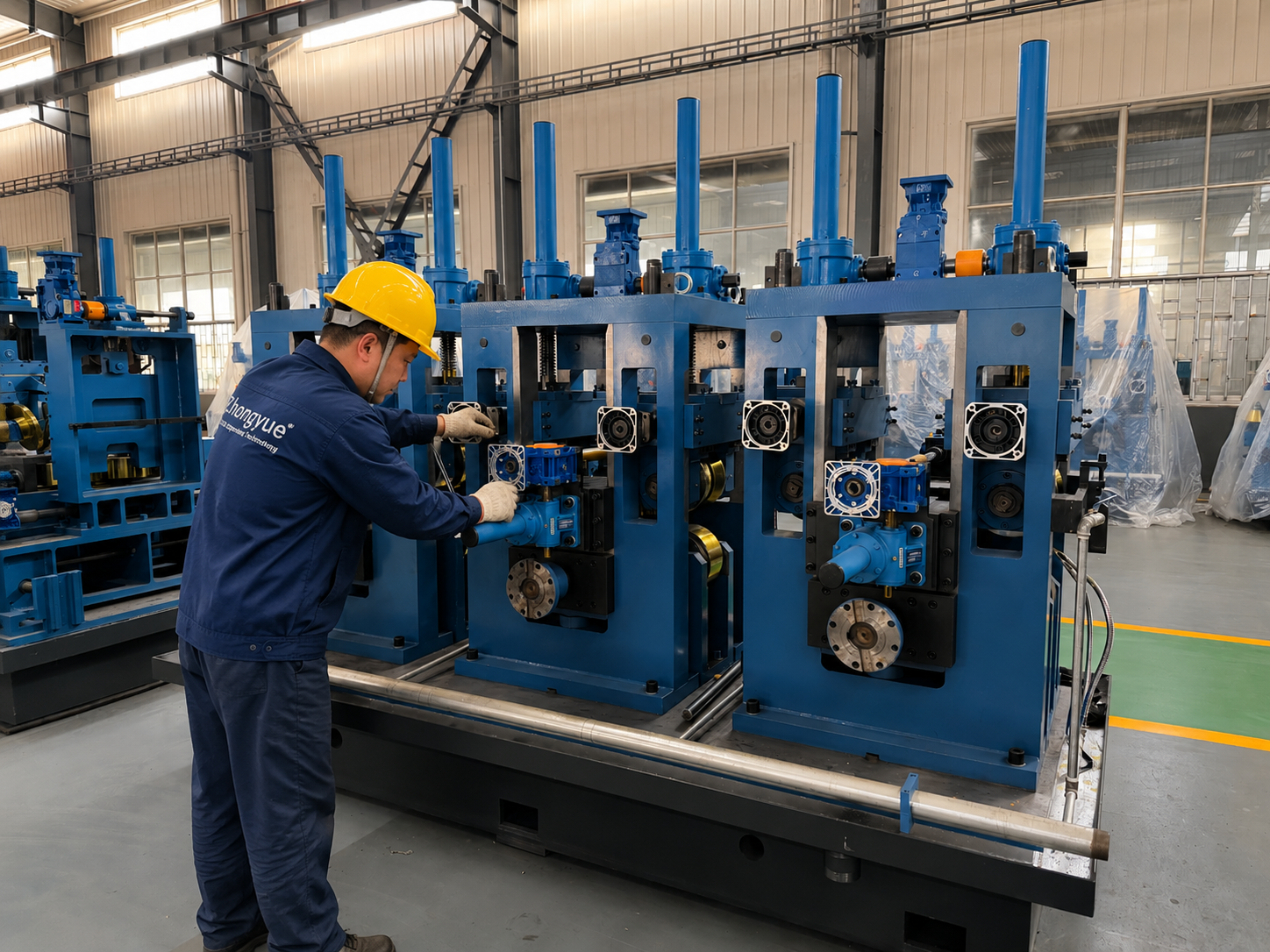 Low Carbon Steel Hf Welding Tube Forming Machine For Id 350mm