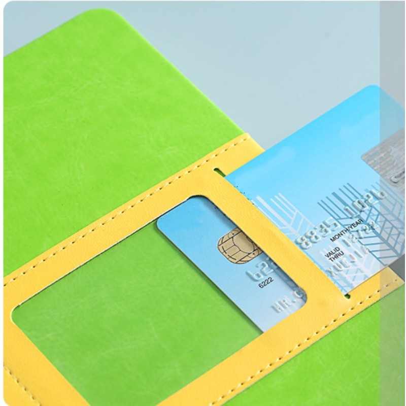 Promotional A5 Business Custom Leather Notebook Sewn Binding Hardcover Journal With Pocket