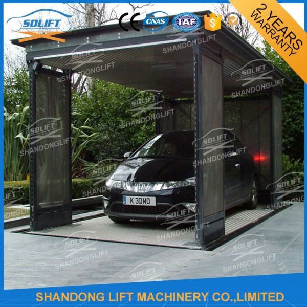 5T 3M Hydraulic Car Lift for Home Garage Basement 2 Car Parking Scissor Lift CE