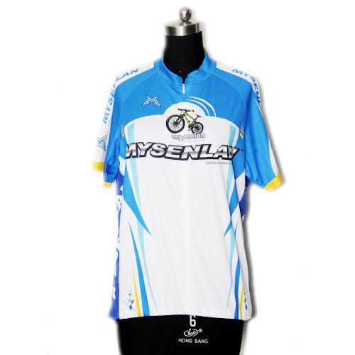 O jérsei material respirável claro do ciclismo da estrada UV protege para o exercício da aptidão