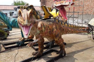 Passeio Animatronic macio do dinossauro da borracha de silicone na instalação do local disponível