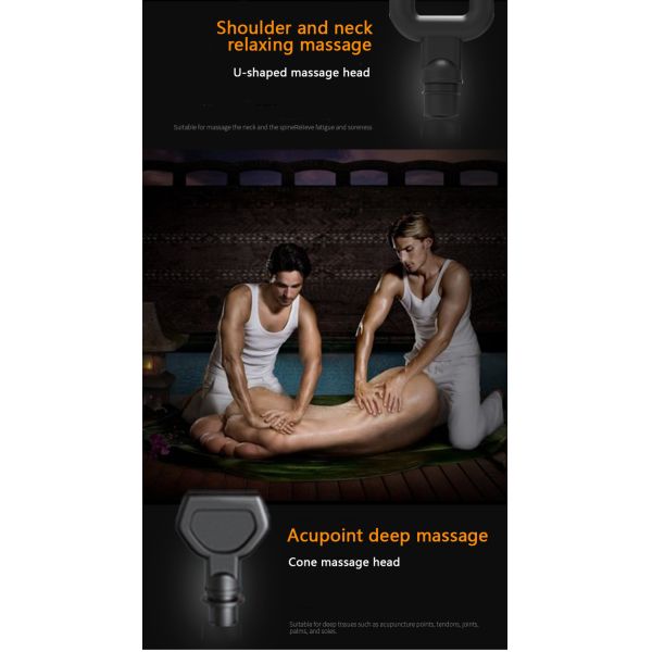 Ручной массажный пистолет ODM с ЖК-дисплеем для глубокого массажа мышечной ткани