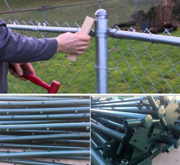 Hot Dip Galvanized 1.5-3m Temporary Mesh Fencing Outdoor Use