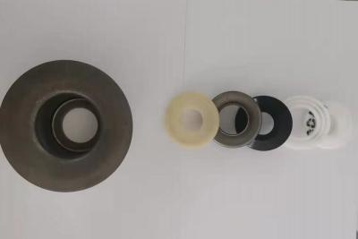 SPCC SPHC Steel Idler Conveyor Roller Bearing Housing 45mm  Flange And Labyrinth Seal