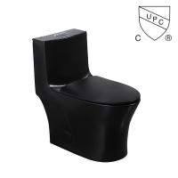 Les toilettes Matte Black de salles de bains d'Iapmo double toilette de 1 morceau ont prolongé Siphonic en céramique