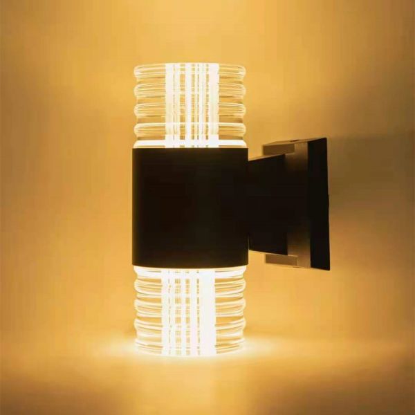 Aluminum Ac Power 275v Wall Mount Led Light Simple Style Garden Decoration