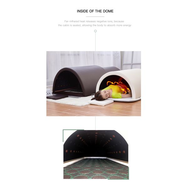 Германный нефритовый камень портативная инфракрасная сауна купол спа-капсула с 3 отопительными зонами
