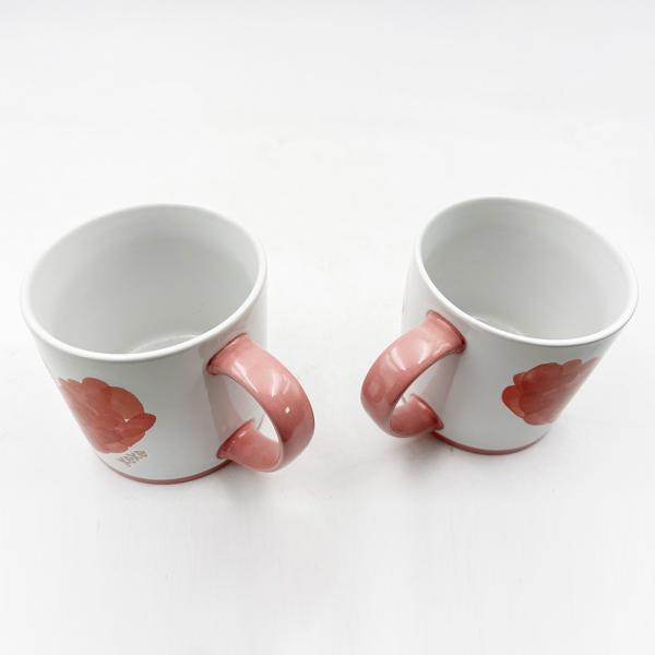 Valentine's Day Painted Heart Ceramic Crafts Products Mug Couple Cup Gift For Home And Cafe