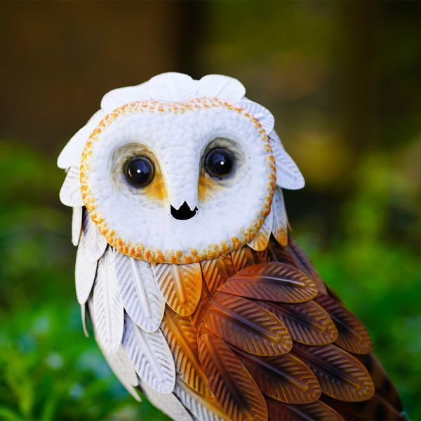 ODM Sturdy Outdoor Metal Owl Decoration Durable Metal Art Garden Ornaments