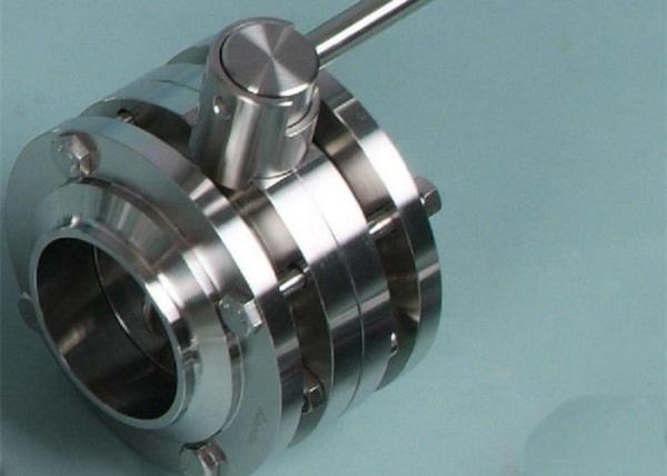 304 316L Hygienic Butterfly Valves ASME BPE AISI With Thread And Weld Connection