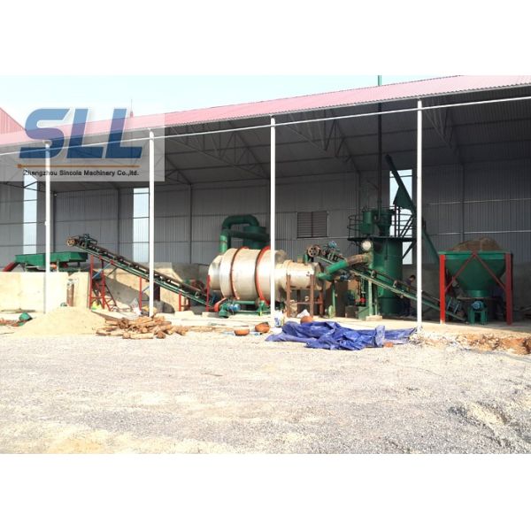 Low Fuel Consumption Sand Dryer Machine Rotating Drum Dryer With Burner Natural Gas