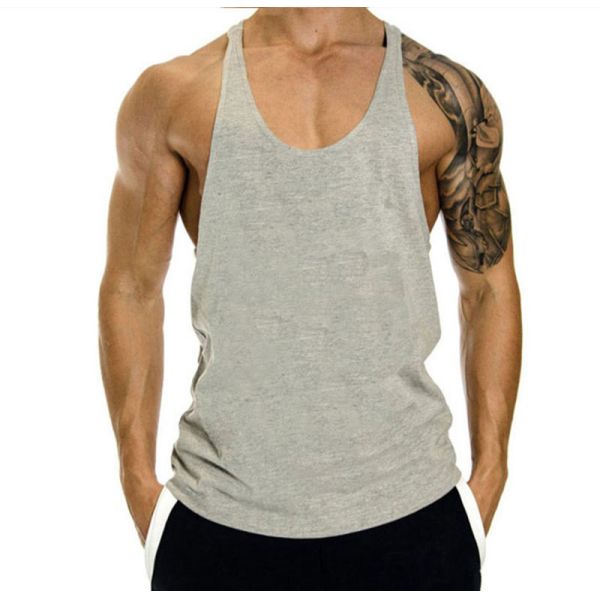RTS OEM Digital Printing Gym Cut Off Tank Sleeveless for Men's Athletic Wear