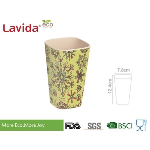 Small Size Recycled Bamboo Fiber Tumbler Dishwasher Safe Phthalate / Formaldehyde Free