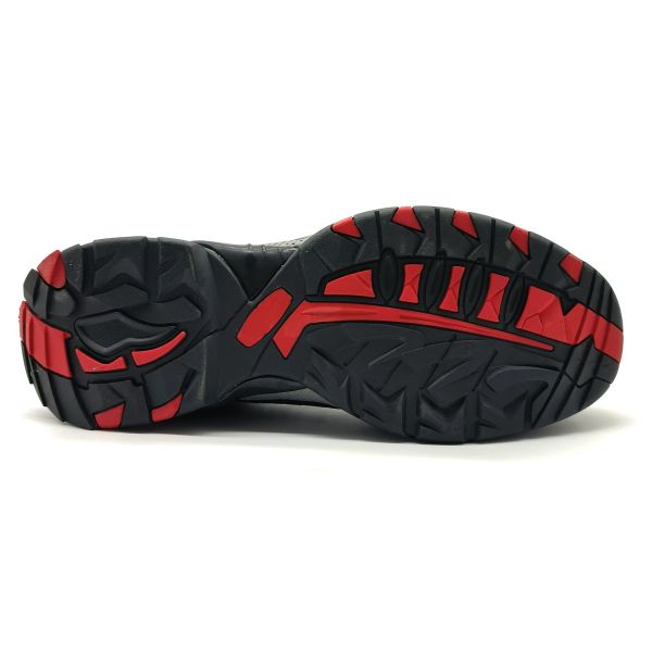 Men Low Top Outdoor Safety Shoes Cowhide Steel Toe MD Sole Hiking Boots