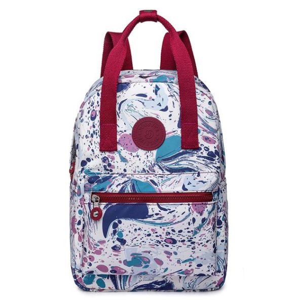 Comfortabe Ladies Carry On Backpack Trendy Print Large Weekend Travel Backpack