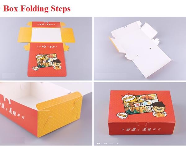 Instant Fried Chicken Length 21mm Custom Food Packaging Boxes