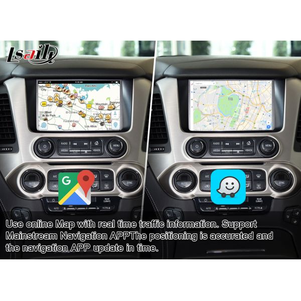 Интерфейс автомобиля андроида 4GB для GMC Юкона с NetFlix, YouTube, CarPlay, андроида автоматического PX6 RK3399