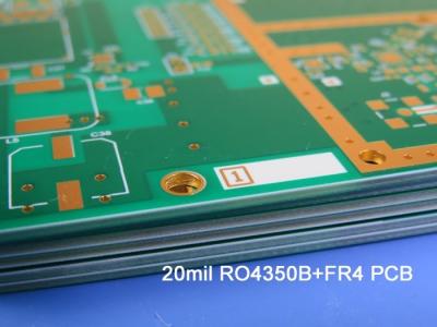 Rogers 4350 cego via sinal misto PCB 6 camadas para receptor de satélite digital