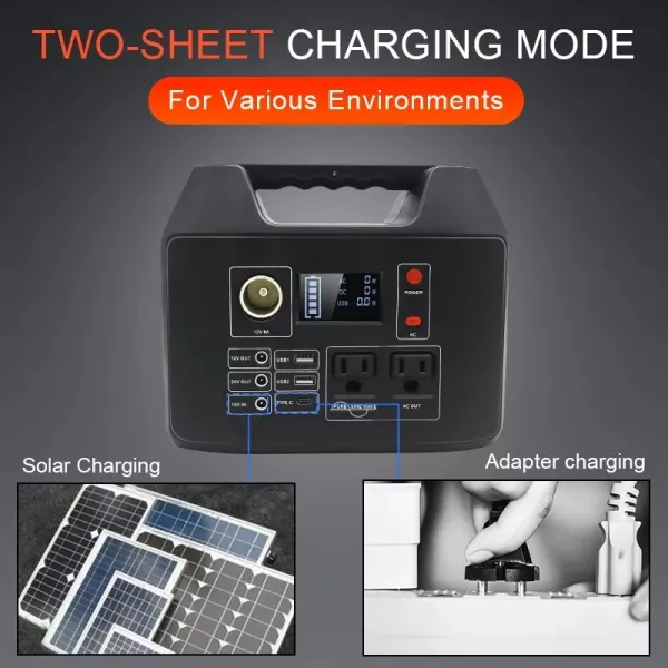 Outdoor Camping 300W Lifepo4 Solar Generator For Home Appliance
