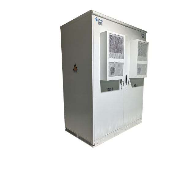 Dual 48U Outdoor Integrated Cabinet, 1500W Air Conditioner, LED Light, Aerosol Fire Suppression System and Door Sensor