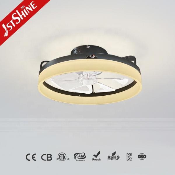 ABS Clear Plastic Blades 20 Inch Ceiling Fan with LED Light and Flush Mount Design