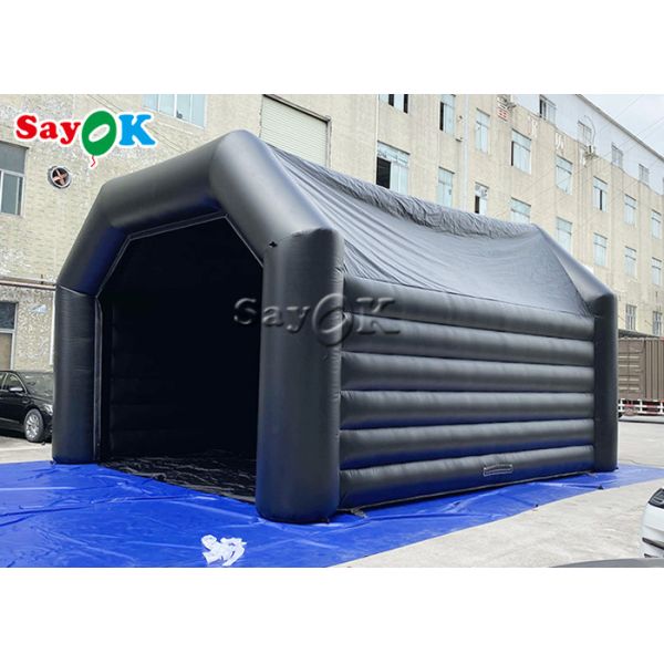 Надувная палатка для выхода на улицу черная 0.4 мм ПВХ надувная купольная палатка для мероприятий