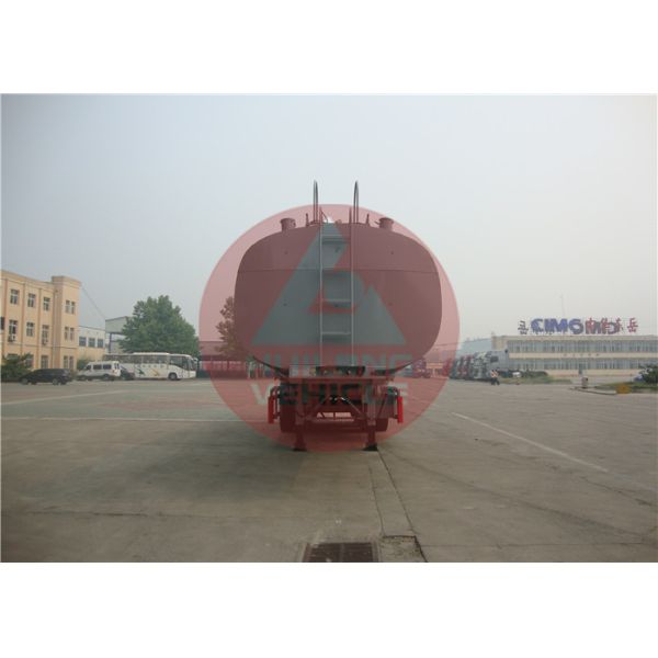 Three Axle Chemical Tanker Trailer Chemical Transport Tanks 38000l Big Capacity