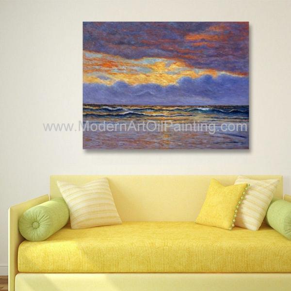 Pinturas a óleo do Seascape de Claude Monet Oil Paintings Reproduction Sunrise do impressionismo