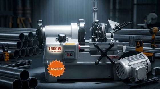 STT100F Electric Pipe Thread Cutting Machine 1/2 to 4 Inch 1500W Motor 12/22/38 RPM