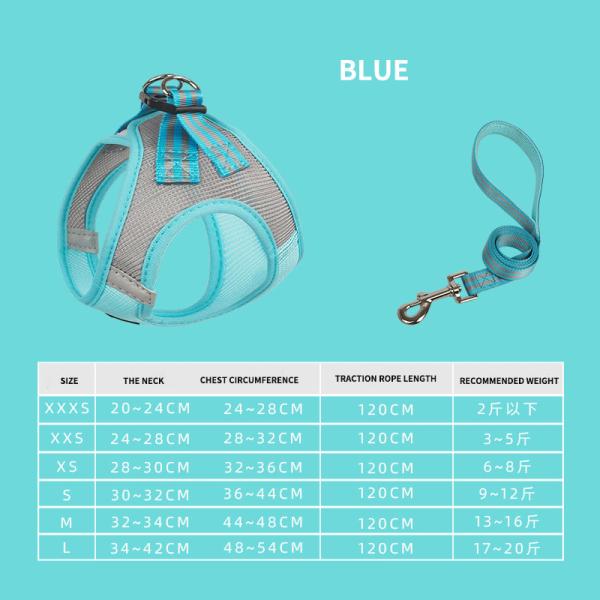 Dog Harness Breathable Mesh Cloth Pet Leash Adjustable Custom Designer Nylon Webbing