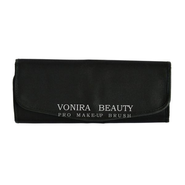 Портативный чесальный валок макияжа вверх по инструментам красоты карманов черноты 10 закрытия фермуаров перемещения косметического случая сумки магнитным