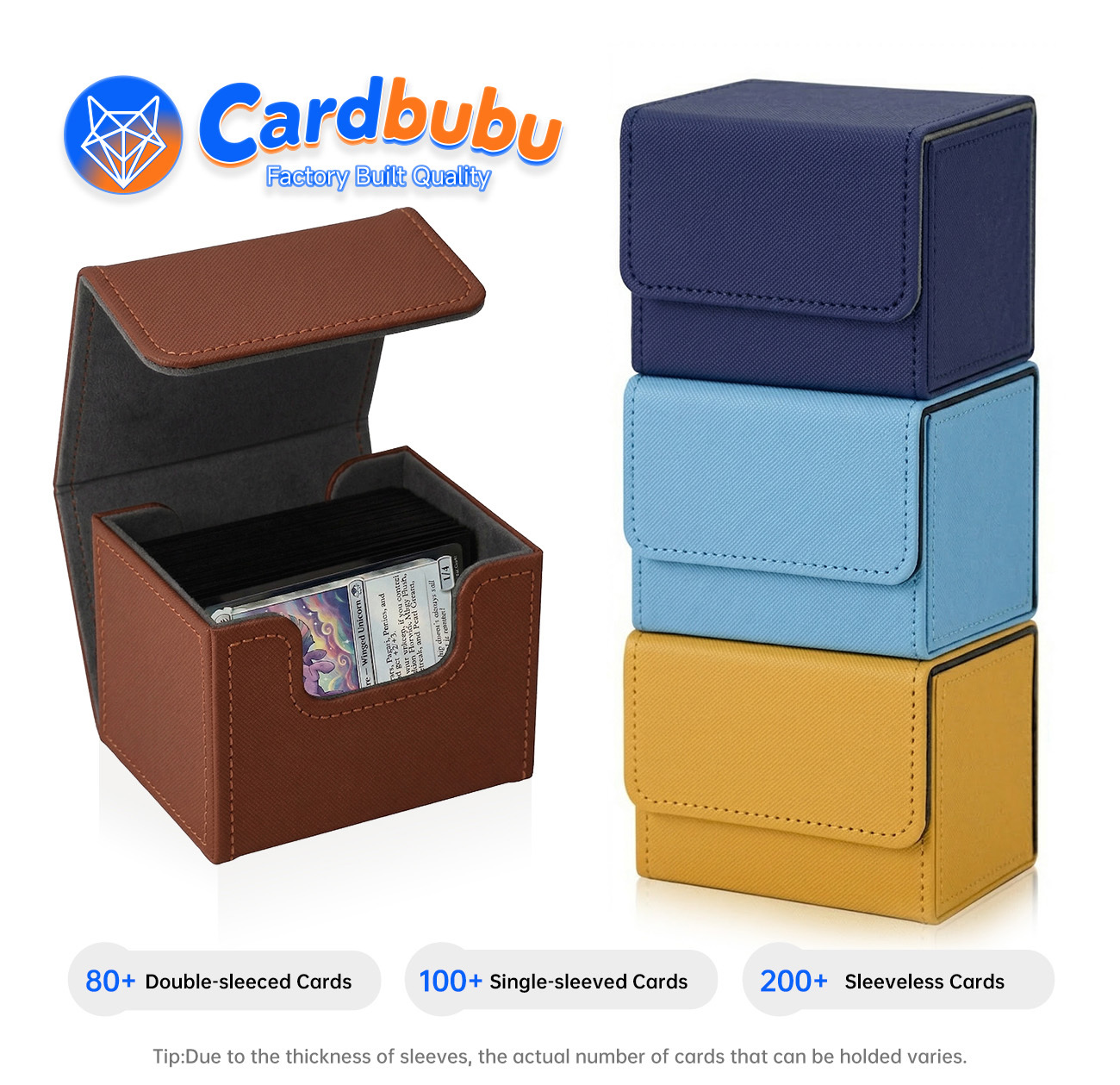 OEM PU Leather Deck Box 100 Card MTG Yugioh TCG Custom Tcg Deck Box