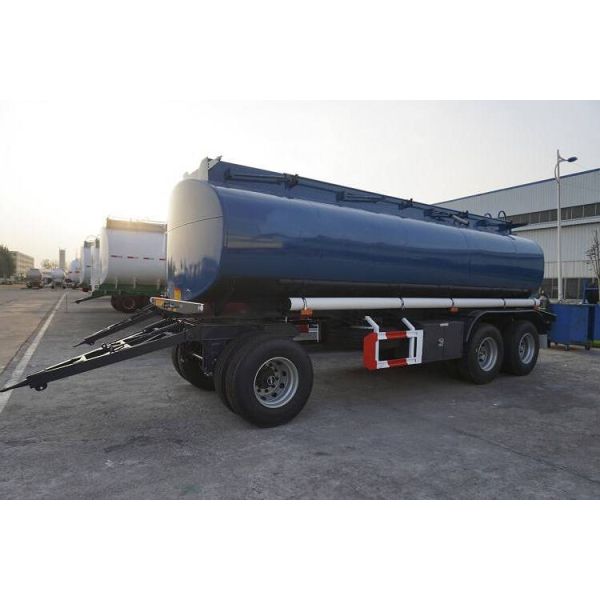 Fuel Dolly Petrol 3 Axles Drawbar 20CBM Fuel Tanker Trailer