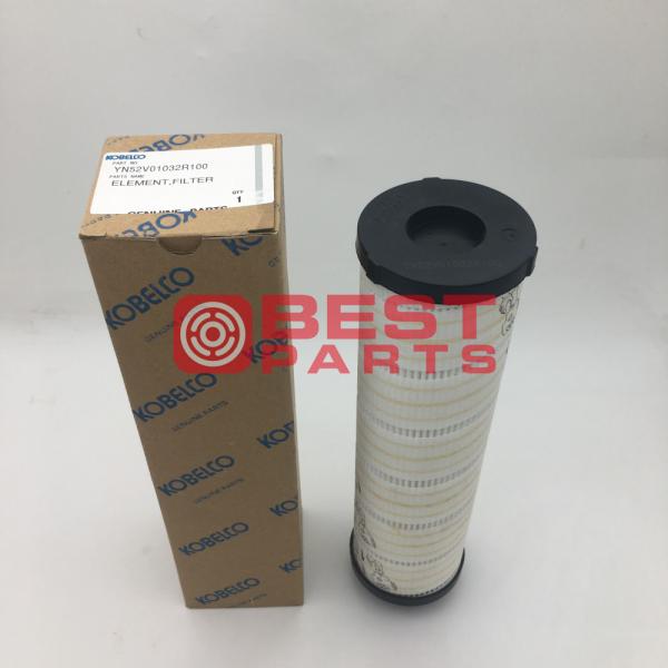 Elemento Kobelco Yn52v01032r100 de Hydraulic Oil Filter da máquina escavadora dos acessórios da maquinaria de construção