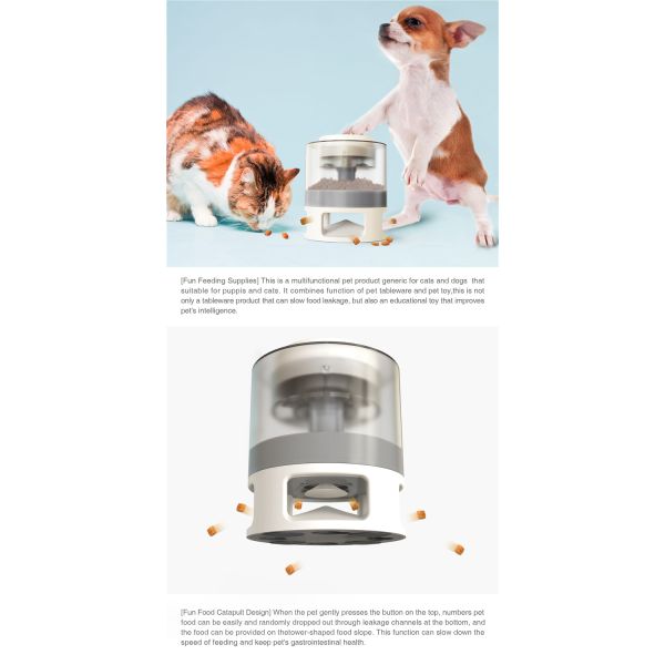 Wholesale Automatic Dog Feeder Toy Pet Feeder Toys Press Pops Out Food Dog Leaky Toy