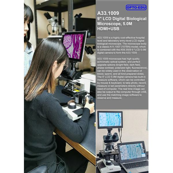 Portable 1600x Magnification 2.0x2.0um Digital Lcd Microscope